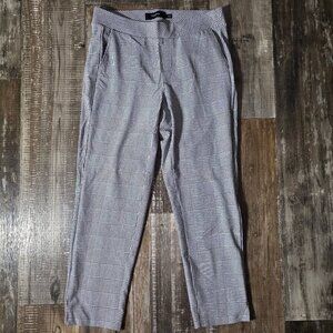 Torrid Plus Size Pixie Luxe Ponte Skinny Pant Black/White Houndstooth Plaid 0R